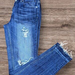 "Women's VIGOSS The Chelsea, Skinny, Distressed Jeans. Sz. 28 Inseam 28"